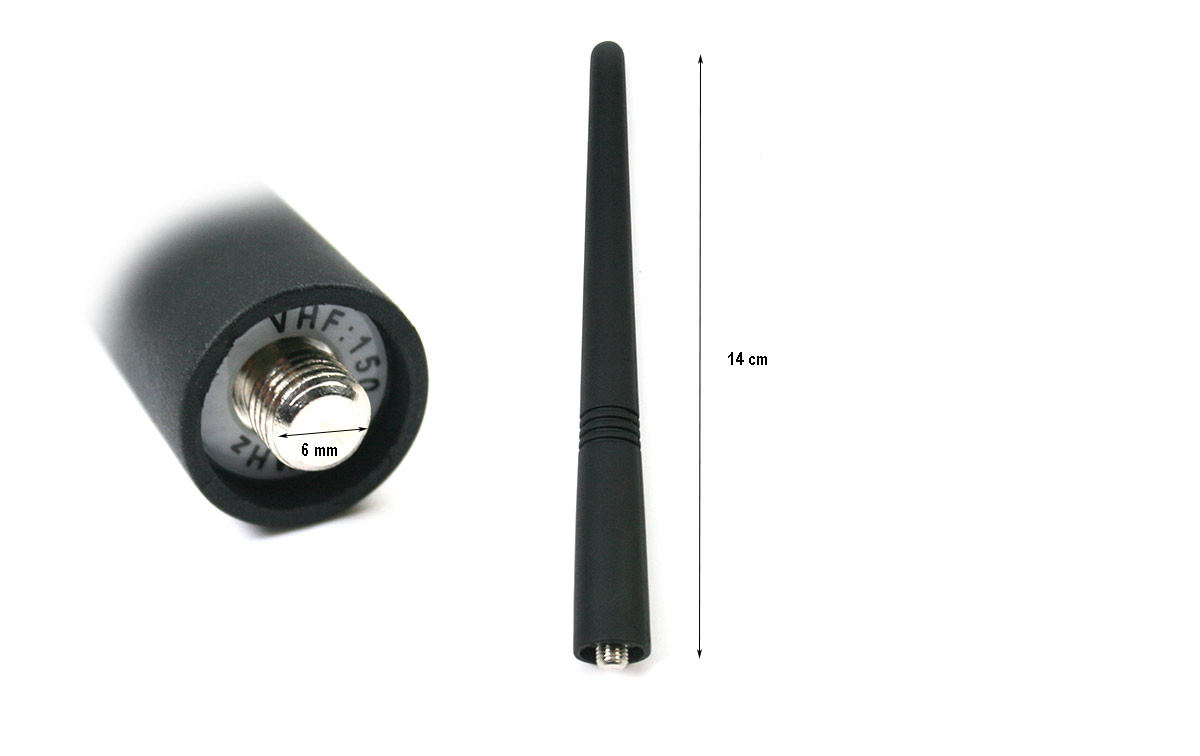 Una antena equivalente para walkie-talkies Motorola GP88/GP300/320/340 de VHF que opere en la frecuencia de 150-170 MHz. También, es aconsejable verificar la compatibilidad exacta con tu modelo de walkie-talkie antes de adquirirla para asegurarte de que sea la antena adecuada para tu equipo. 
