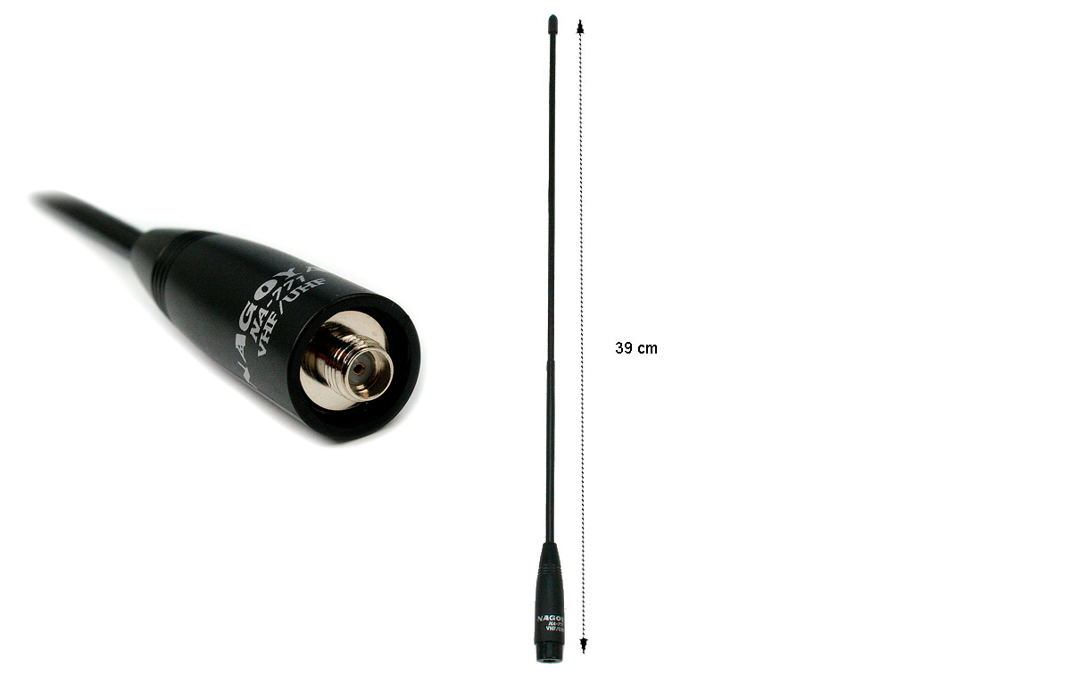 nagoya na-771 sma-fem antena bibanda sma hembra. 39 cm