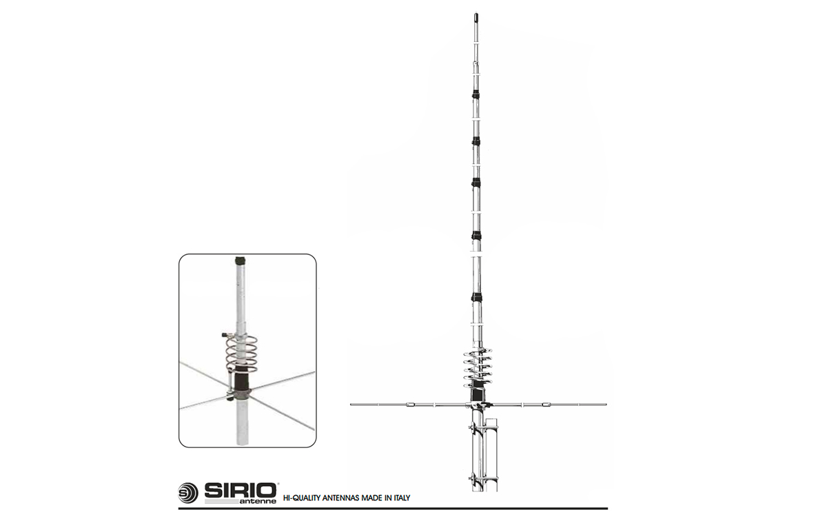 NEW TORNADO SIRIO antenne sur la base de CB 27 à 30 Mhz. 5/8, A