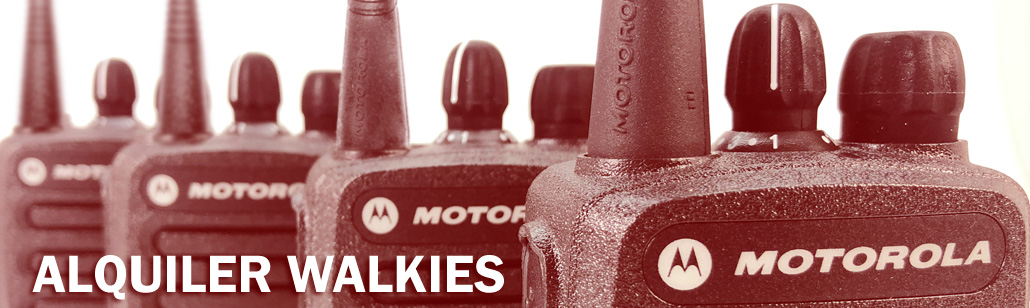 Alquiler de walkie talkies baratos