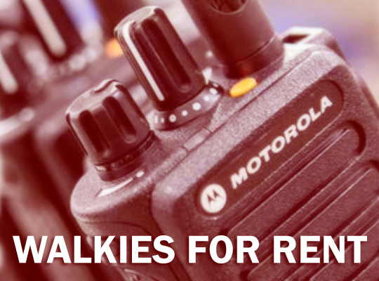 Walkies for rent