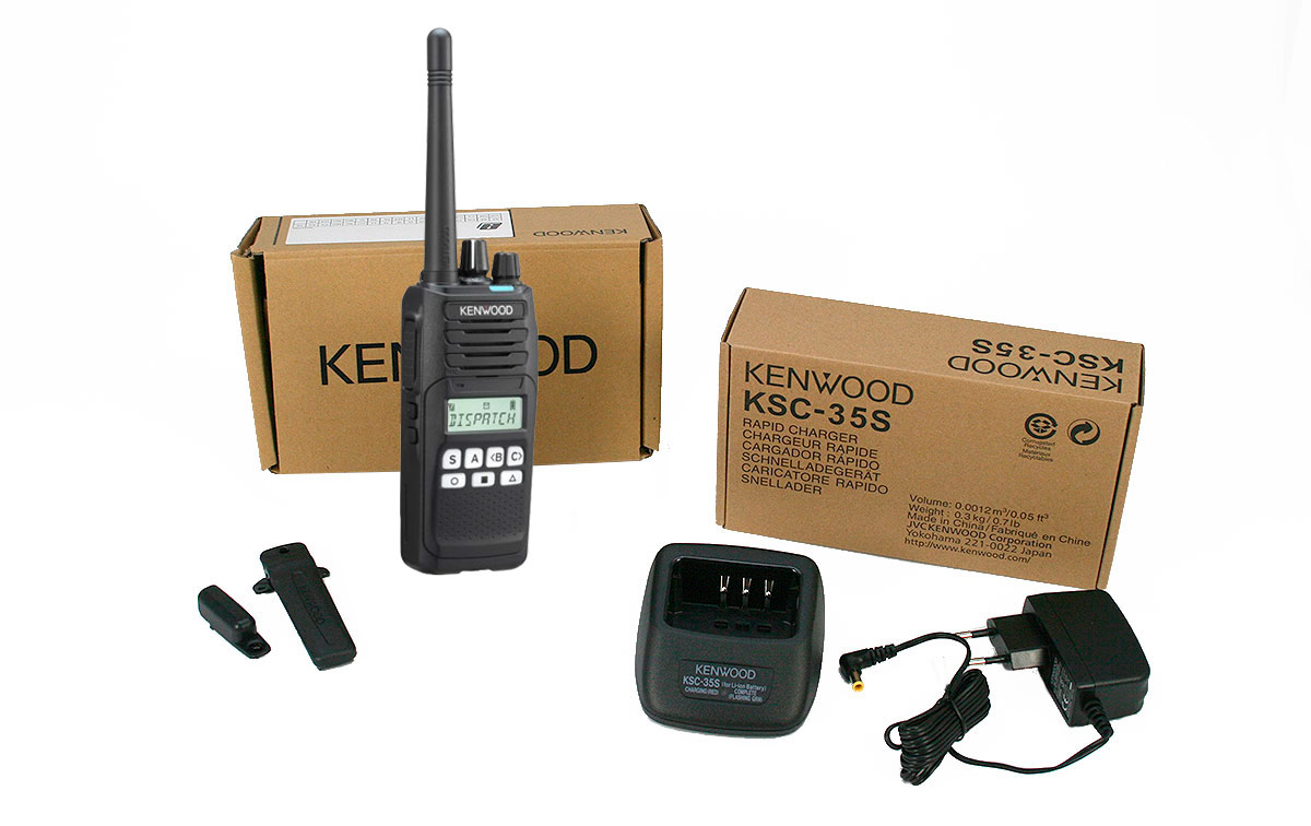 kenwood nx-1200de2 transceptor con pantalla analógico dmr vhf 136-174 mhz 