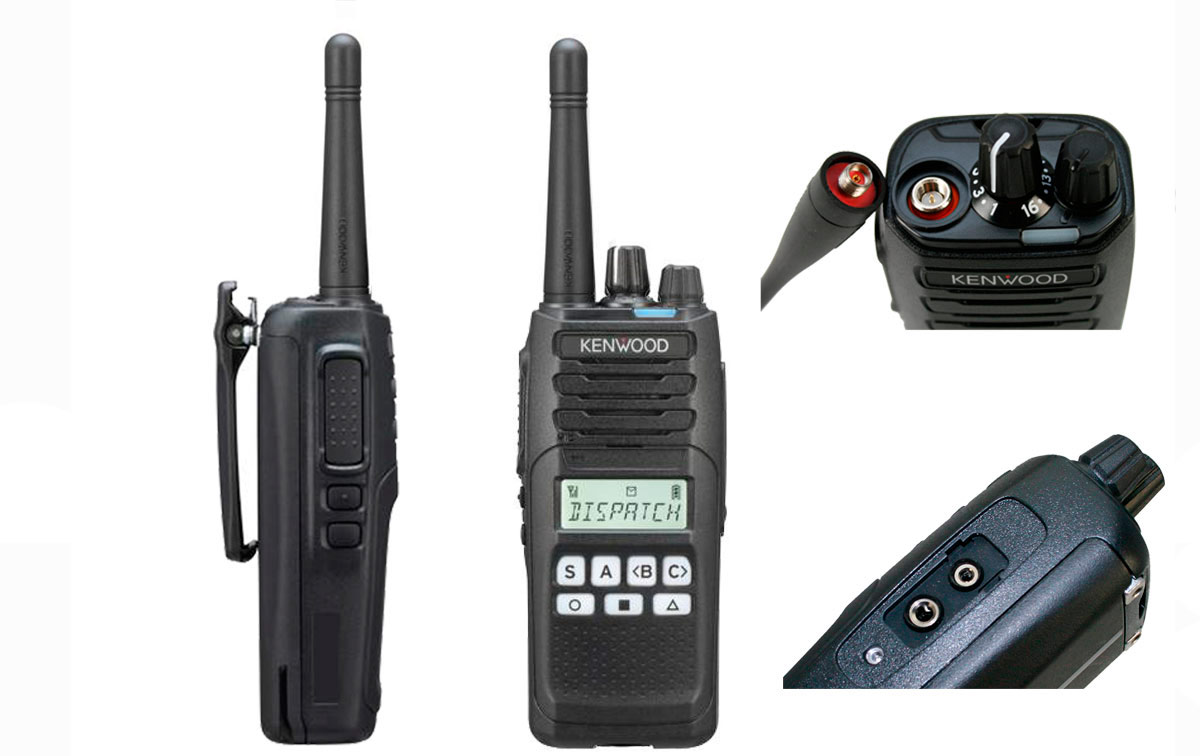 kenwood nx-1200de2 transceptor con pantalla analógico dmr vhf 136-174 mhz 