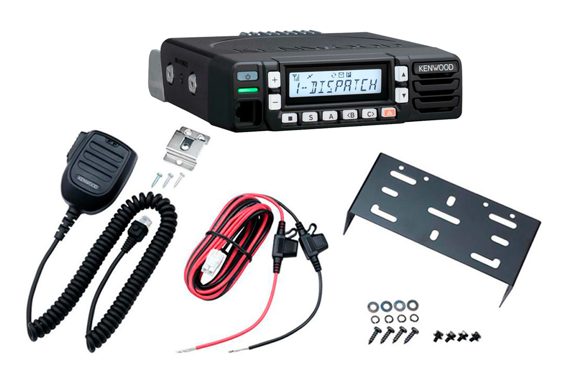 KENWOOD NX1700AE Transceptor Móvil Analógico VHF 146-174 Mhz. Pantalla LCD retroiluminada en blanco y fácil de leer: Alfanumérico, 10 dígitos, marco de 13 caracteres.