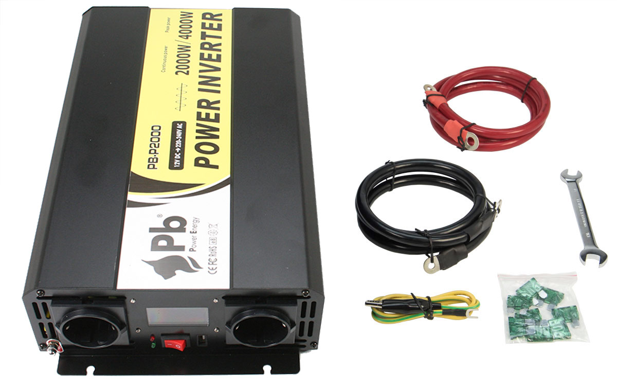 Micro-Onduleur Photovoltaïque Hztyyier 300W Onde Sinusoïdale Pure - AC 220V Avec Protections