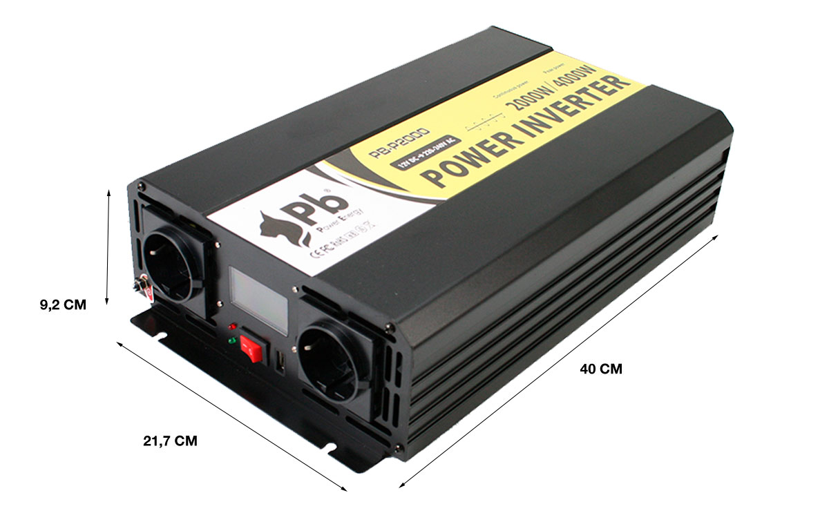 LAFI-122000NS Inversor Onda Senoidal Pura 12 volt - 220 volt.2.000 wats