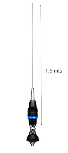 ANTENA PRESIDENT OREGON. Antena CB 27 Mhz. Longitud 1,5 Mts. 