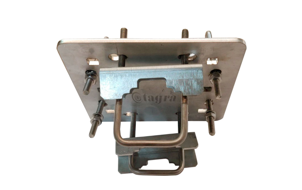Soporte placa acero inoxidable