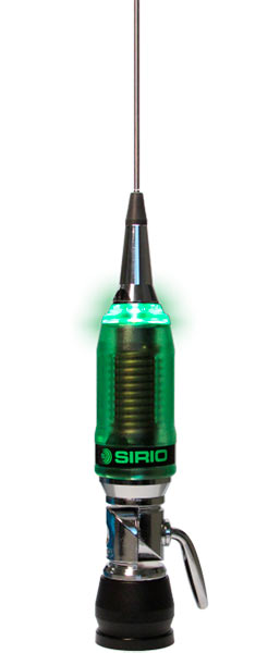 SIRIO P 5000PL-LED Antena CB 27 Mhz. Con iluminación LED en TX, conector PL -no incluye cable -- Longitud 1965 mm.