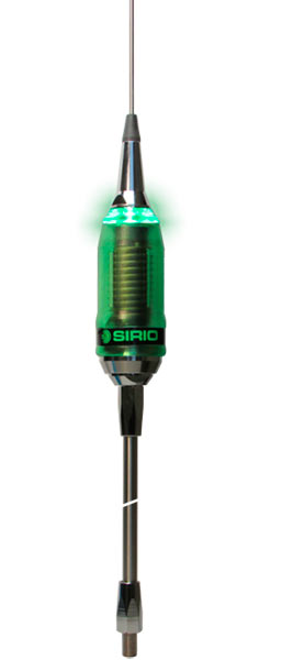 SIRIO P 5000-38-LED Antena CB 27 Mhz. Con iluminación LED en TX, conector PL --no incluye cable -- Longitud 2008 mm.