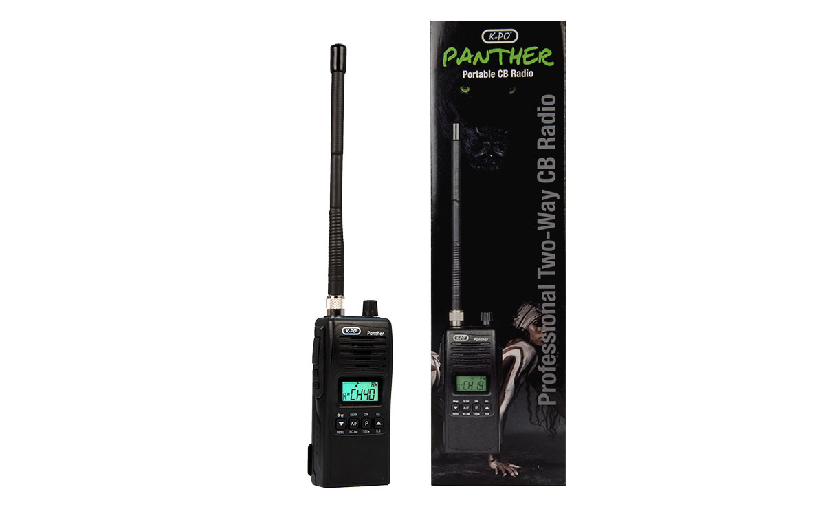 k-po panther walkie talkie cb 27 mhz. 40 canales am/fm.