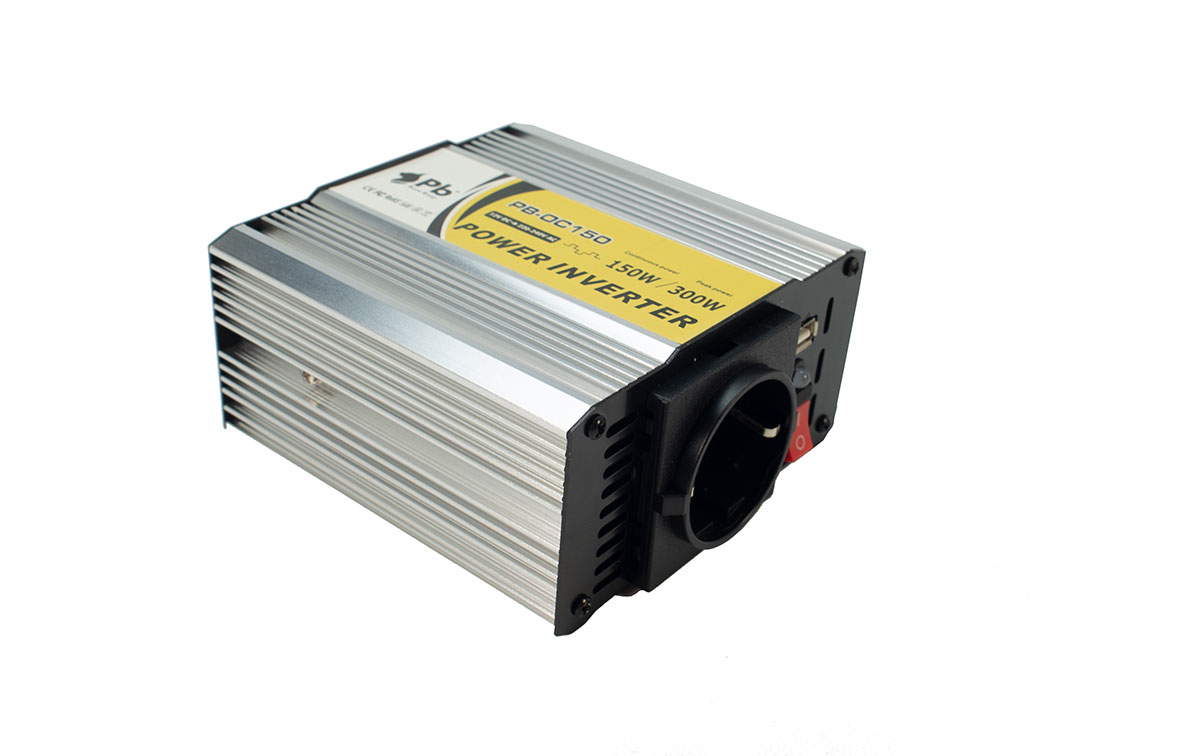 WHS150 12. INVERSOR 12 V. a 220 V. Potencia 150 WAT, 300 WATS PICO