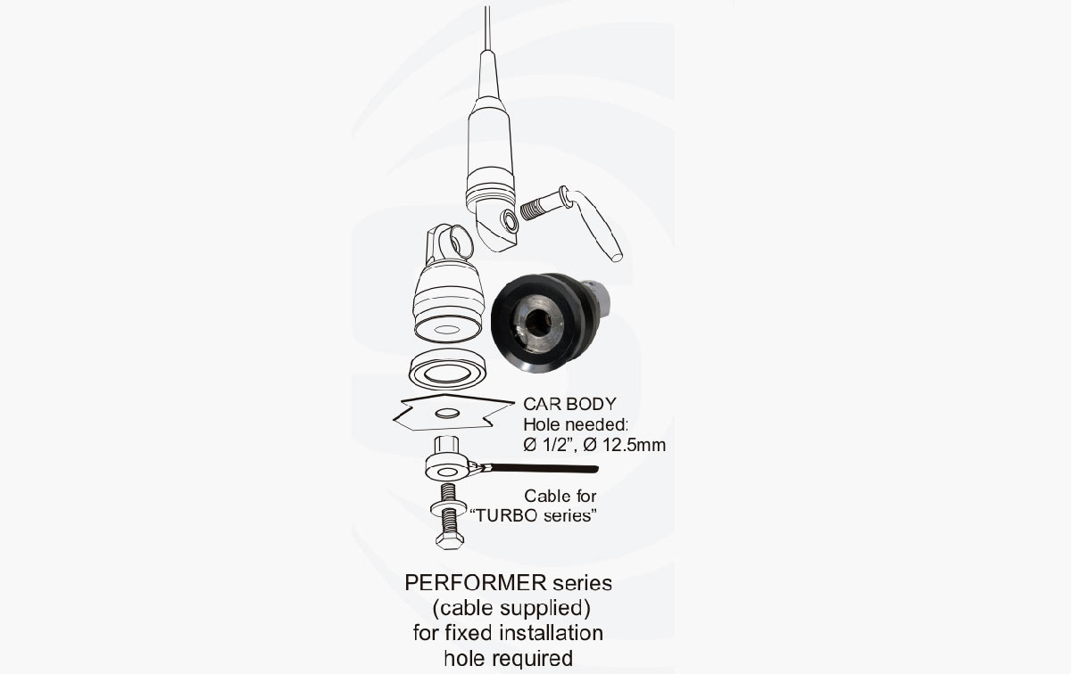 SIRIO PERFORMER 800 Antena 27 mhz CB 