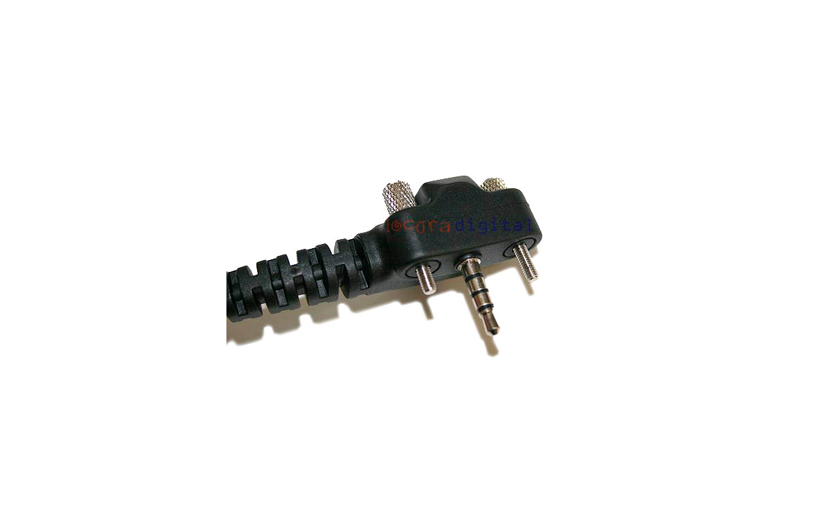 NAUZER PIN229Y2 Micro- Auricular orejera rizado con PTT YAESU VX-146 / VX-246 VX351 ETC