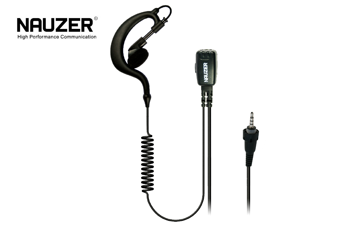 pin29k5 nauzer micro auricular cable rizado negro para walkie tk3601 kenwood. micro-auricular gama alta. dispone de pinza metálica giratoria en el micro de solapa. cable rizado