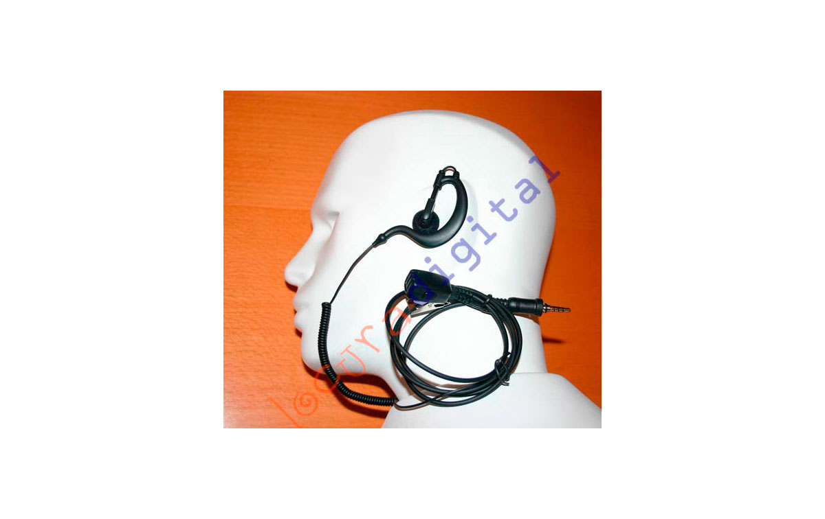 Nauzer PIN-29-Y4. High quality micro-earphone with PTT. For YAESU VERTEX handhelds