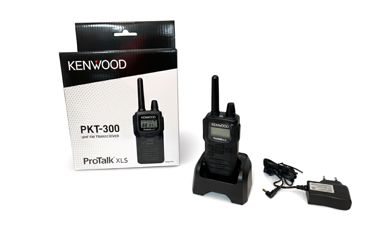El Kenwood PKT-300E es un transceptor portátil PMR446 libre de licencia