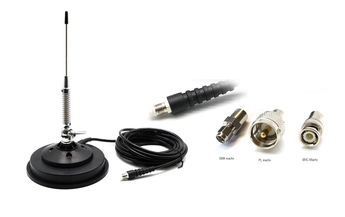 Antena móvil 1/4 UHF 430 - 460 Mhz