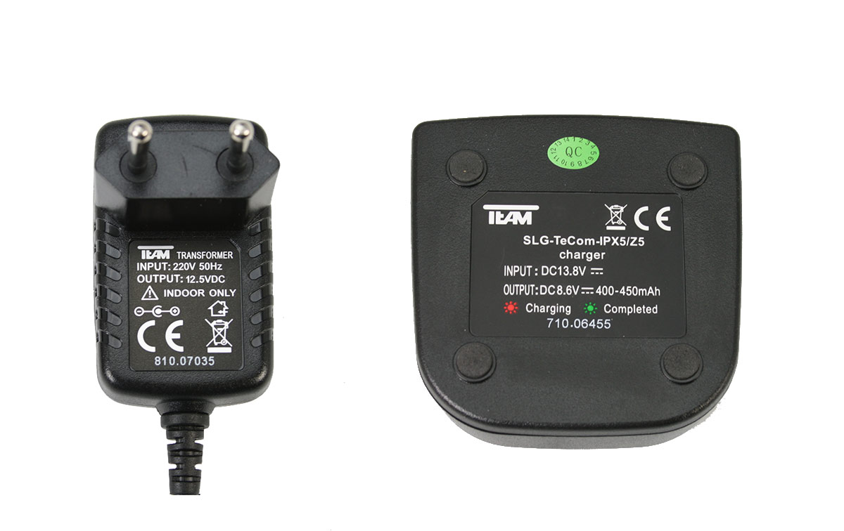 TEAM PR-2367 Cargador para walkies Tecom PR-8090, PR-8091 y PR-8094