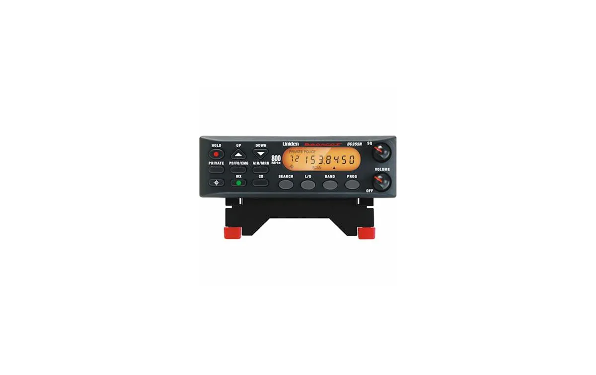 UBC-355-CLT Uniden scanner base 4 bands Mhz frequency 25-87,108