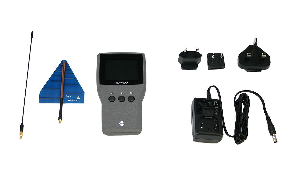 PRO-W10GX Detector profesional de frecuencias 0 -10 GHZ Digitales y analogicas.