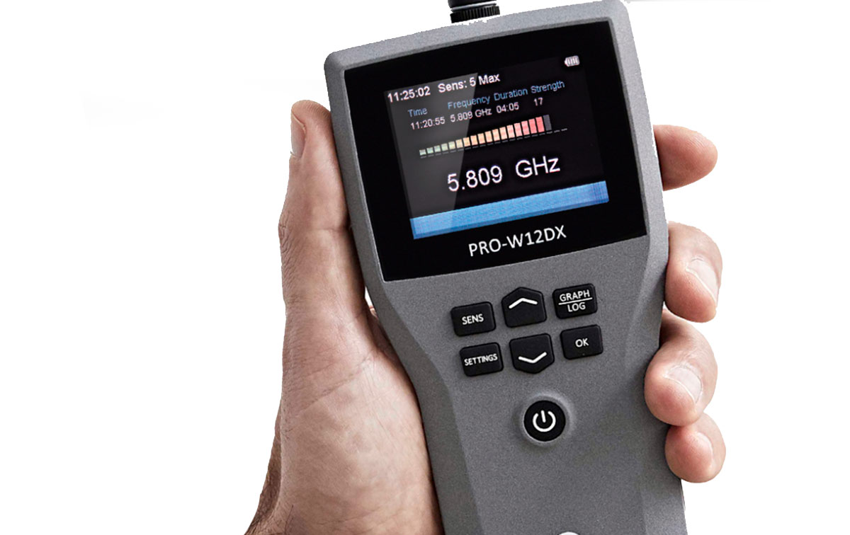 pro-w12dx digital detector profesional 0 -12 ghz 