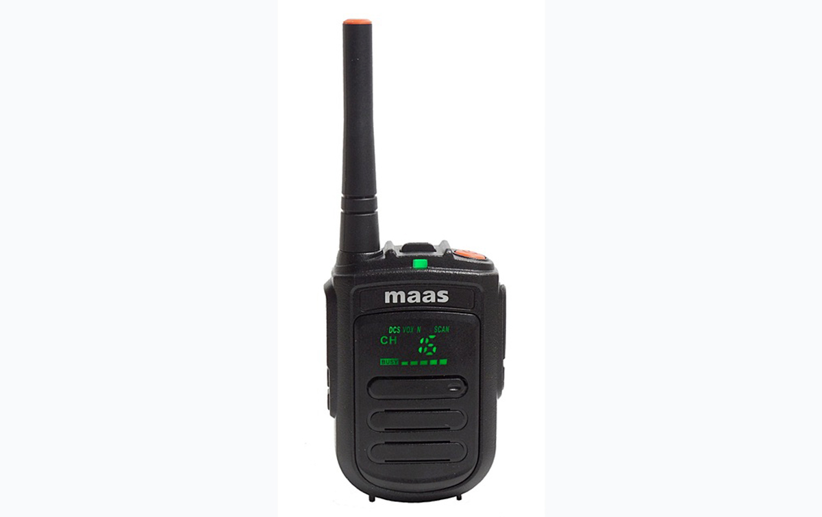 maas pt 120 walkie profesional de uso libre, sin licencia pmr 446