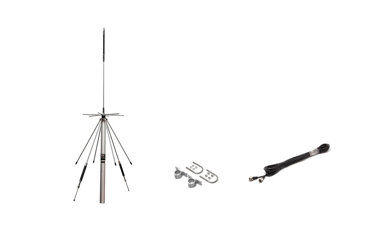 La antena base Komunica PWR-D-3000 es un discono diseñado para la recepción de señales en un amplio rango de frecuencias, desde 75 MHz hasta 3000 MHz. Esta antena es especialmente útil para escáneres y receptores que desean captar una variedad de frecuencias, como las utilizadas en la radioafición, comunicaciones de emergencia, radiodifusión y otras aplicaciones similares.