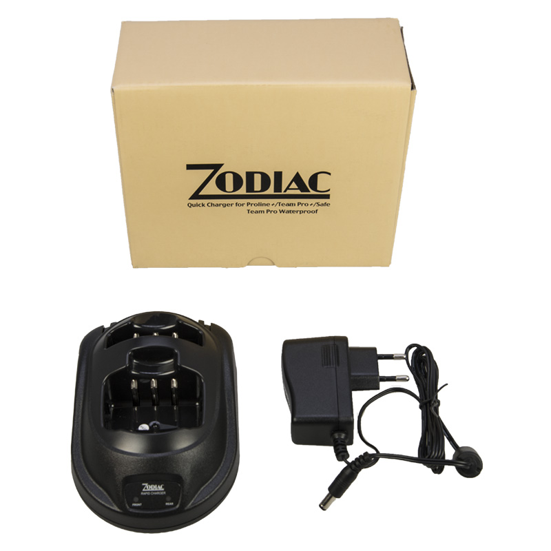 Z47206 ZODIAC Cargador baterias doble para PROLINE , TEAM PRO , SAFE, E TECH IRIS. Color Negro 