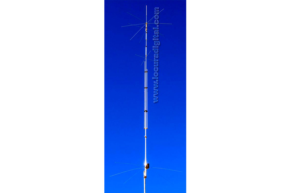 R9 CUSHCRAFT Antena vertical HF multibanda 9 bandas 6, 10, 12, 15, 17, 20, 30, 40 y 80 metros. 