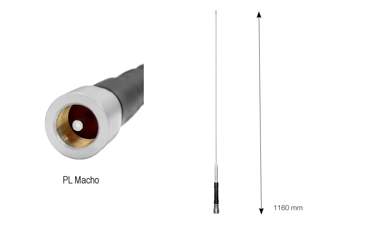 KOMUNICA RANGER-6 Antena móvil monobanda 50 Mhz. Conector PL