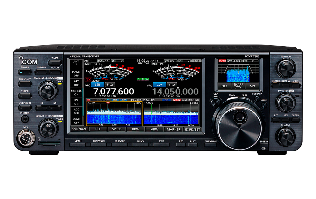 icom ic-7760: transceptor hf/50mhz todo modo tecnología sdr avanzada
