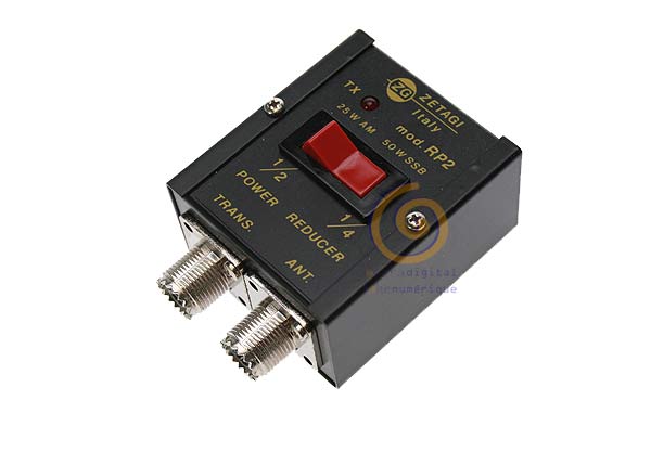 RP2ZETAGI Reductor de potencia a la mitad 1/2 y 1/4 de 0 - 30 Mhz. 25 w