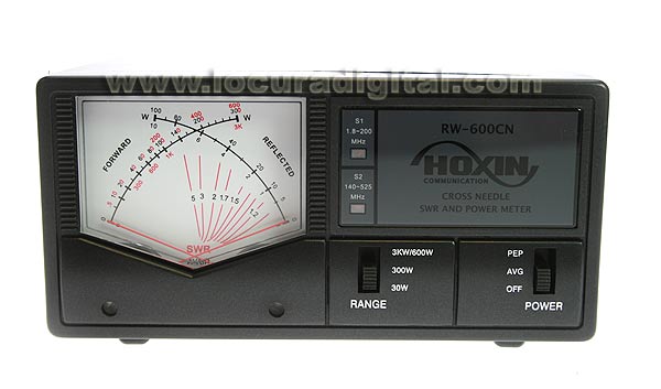 hoxin rw600cn swr meter / power frequency 1.8 to 160 / 140-525 mhz