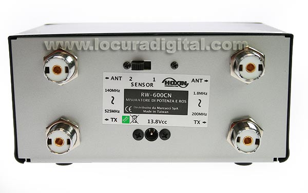 HOXIN Medidor SWR RW600CN POWER FREQUENCY / 1,8-160 / 140-525 MHz