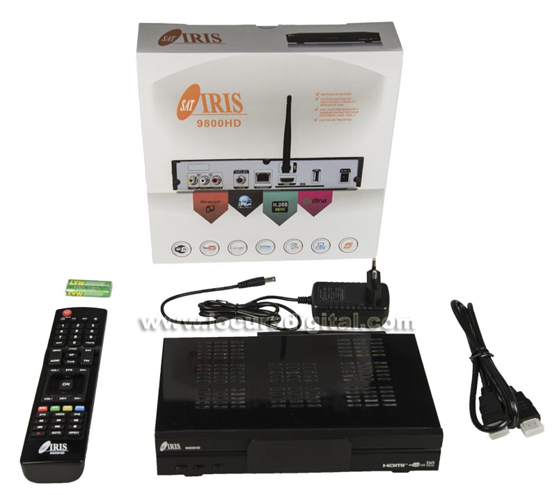 IRIS 9800HD IRIS RECEPTOR SATÉLITE HD WIFI USB