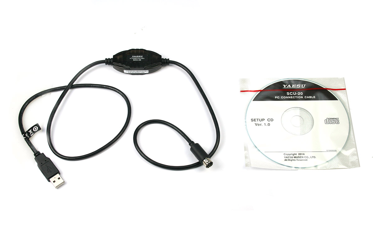 El cable SCU-20 es un cable de datos USB diseñado para ser utilizado con radios de la marca Yaesu, en particular con los modelos Yaesu FTM-100DE y FTM-400DE. Este cable permite la conexión entre la radio y un dispositivo con puerto USB, como una computadora, para llevar a cabo diversas funciones, como programación, actualizaciones de firmware y transferencia de datos. 