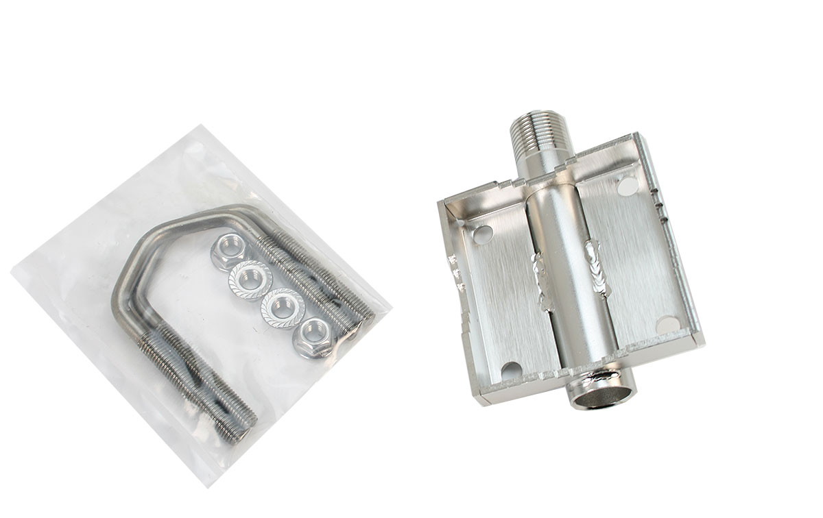 el mirmidon seafix-66 es un soporte de acero inoxidable con rosca de una pulgada diseñado para fijarse en un mástil con un diámetro de 25 a 50 mm. este soporte proporciona una solución robusta y duradera para sujetar diversos elementos en mástiles de ese rango de tamaño. su construcción en acero inoxidable asegura resistencia a la corrosión y durabilidad en entornos marinos u otras condiciones adversas.