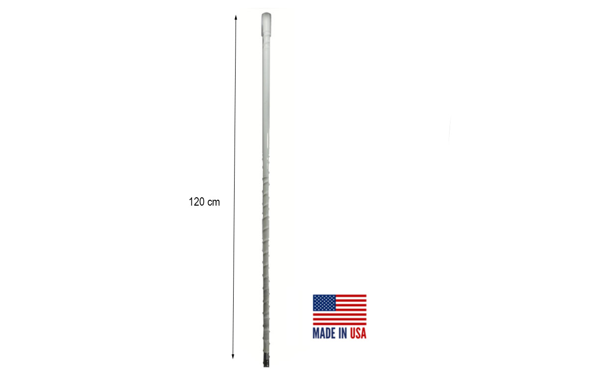 PROCOMM SF4-W Antena rosca 3/8 vehiculo radiante CB27 Longitud 120 cm