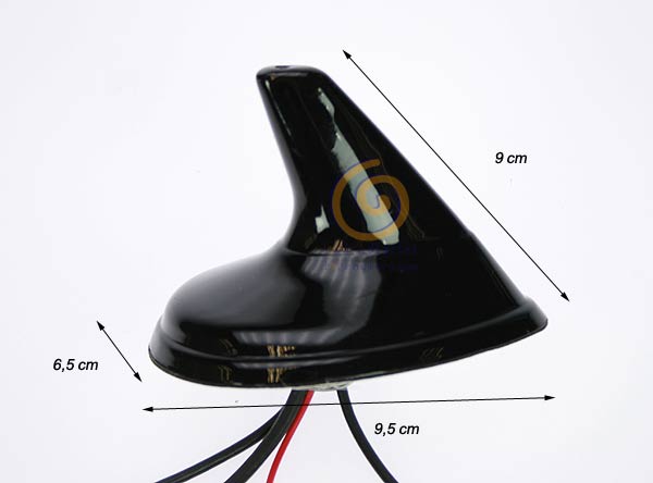 SHARK2 triband antenna for car GPS, UMTS, GSM, AM-FM Amplified