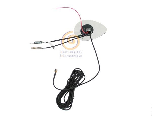 SHARK2 Antena tribanda para vehiculo GPS, UMTS-GSM, AM-FM amplificada