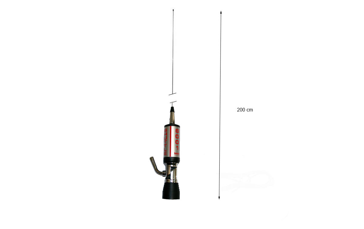 LEMM SHUTTLE 60001PL Antena abatible PL CB27mhz Longitud 200 cm 