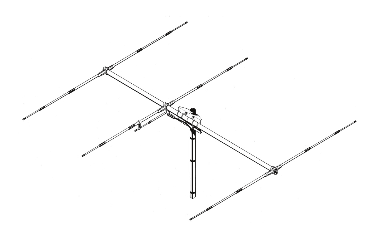 SIRIO SY27-3. Antena CB Direcitva YAGI de 3 elementos para CB 27 Mhz