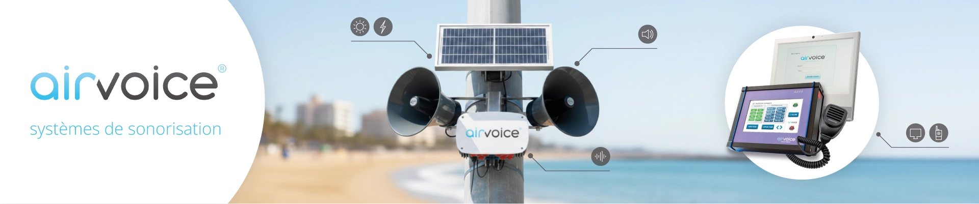 Airvoice, Systèmes de sonorisation sans fil pour urgences