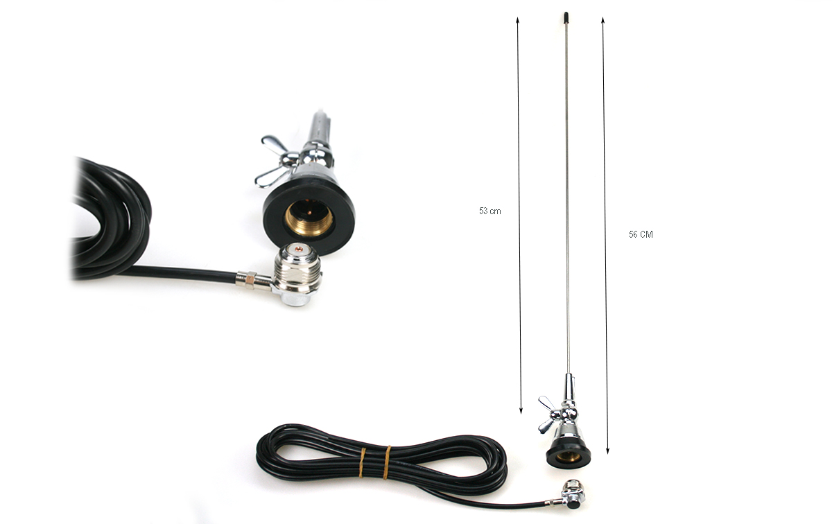 Sirtel SMA-4 Antena VHF de palomilla 144- 174 Mhz ajustable