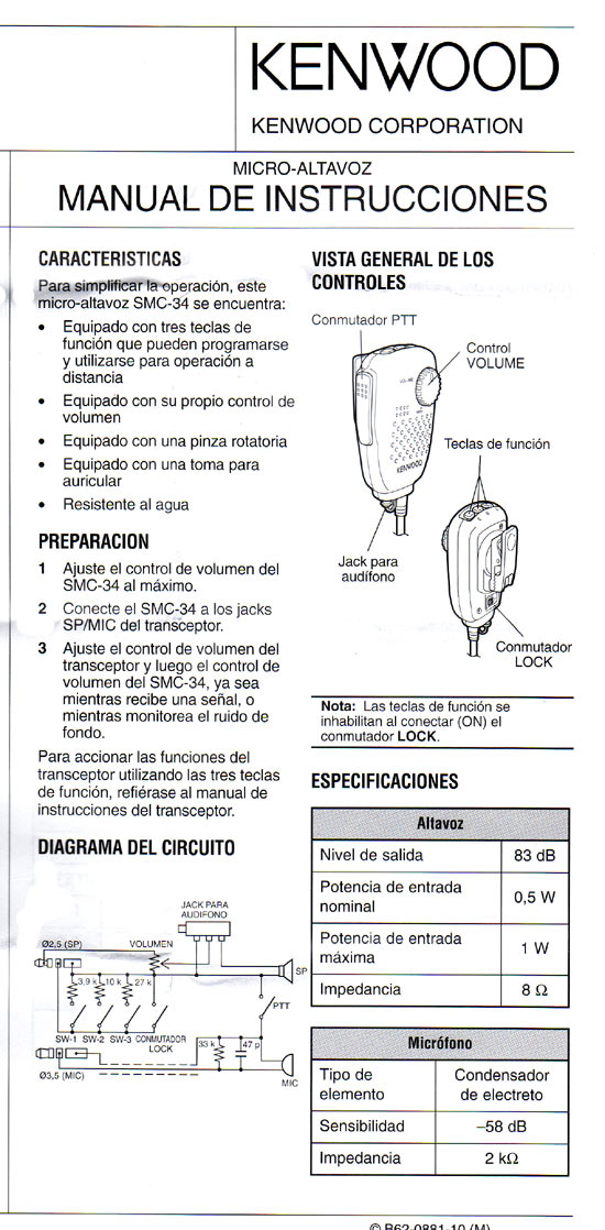 KENWOOD SMC34