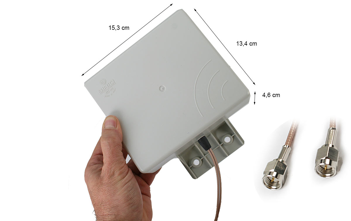 smp4g lte mimo sirio mini antena panel 790-960 mhz y 1700-2700 mhz