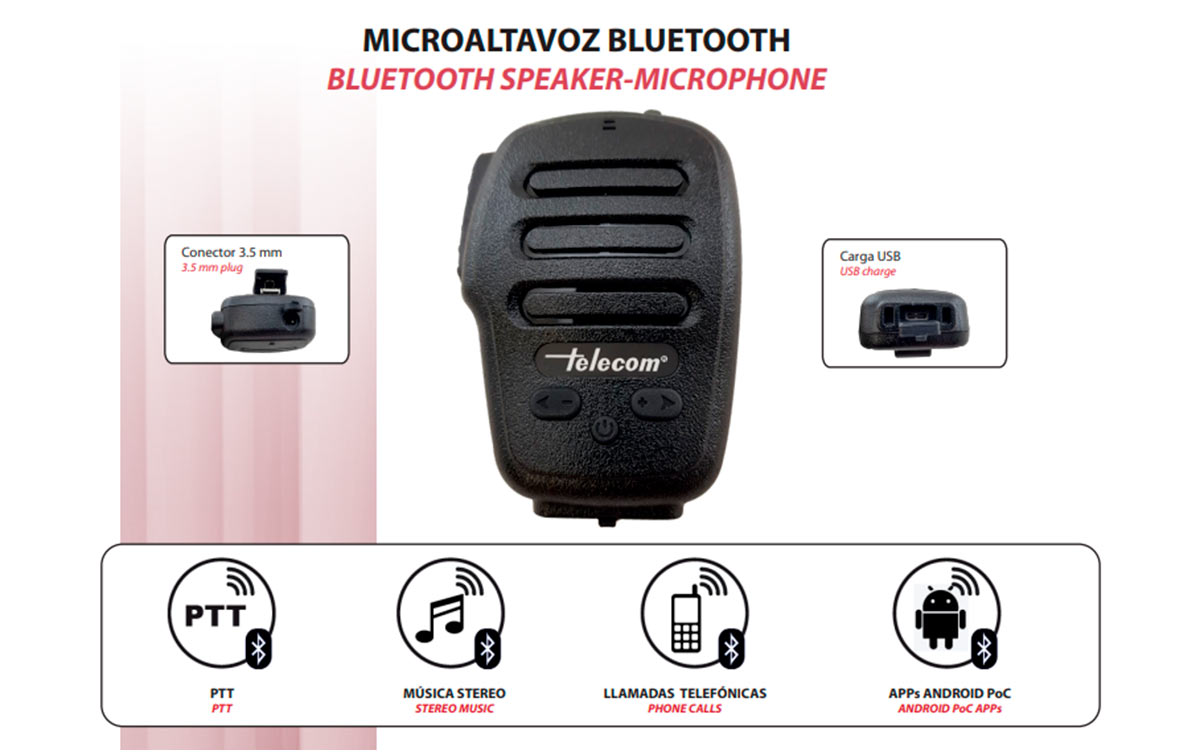 Microphone Main UNIWA F41 Pour Talkie-walkie Zello - Haut-parleur Intégré, Antibruit, Pour Patrouille, événements