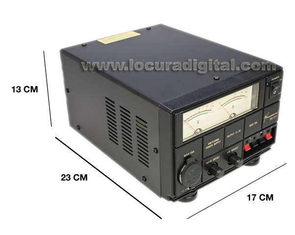 SADELTA SPS1517 Fuente Alimentación Conmutada 220volt AC/13,8DC (regulable10-16 v), 15 Amp SADELTA SPS1517 Fuente Alimentación Conmutada 220volt AC/13,8DC (regulable10-16 v), 15 Amp