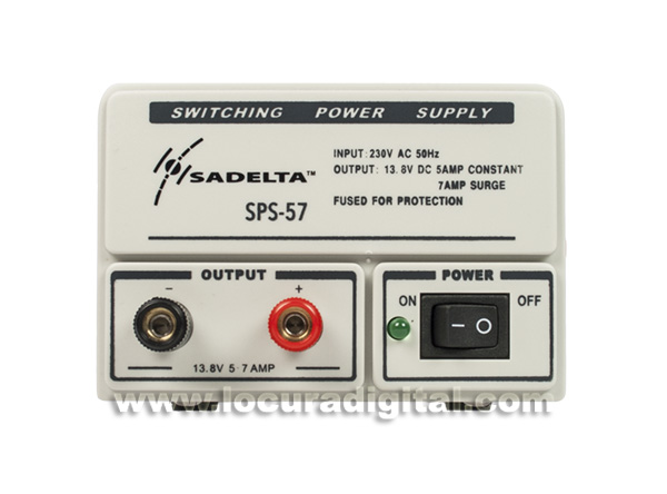 SADELTA SPS 57 Fuente Alimentación Conmutada 220v/13,8v. 5 7 amperios.